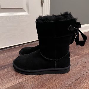 Koolaburra by Ugg Black Fur Boots